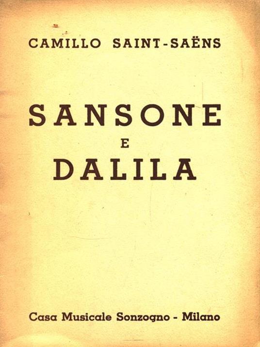 Sansone e Dalila - copertina