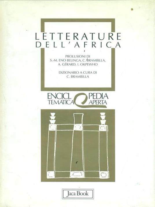 Letterature dell'Africa - copertina