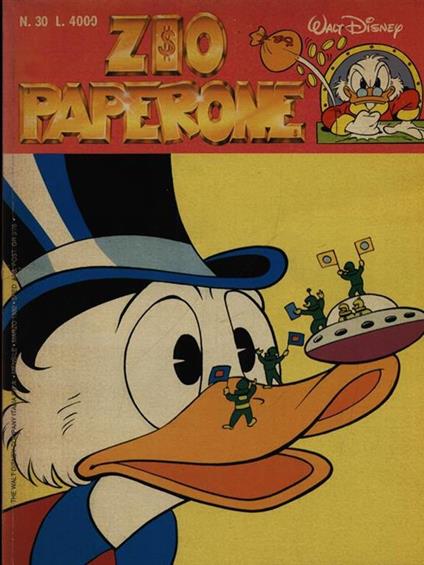 Zio Paperone n. 30/marzo 1992 - Walt Disney - copertina