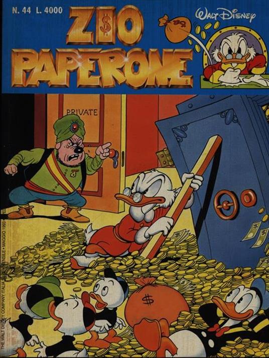 Zio Paperone n. 44/maggio 1993 - Walt Disney - copertina