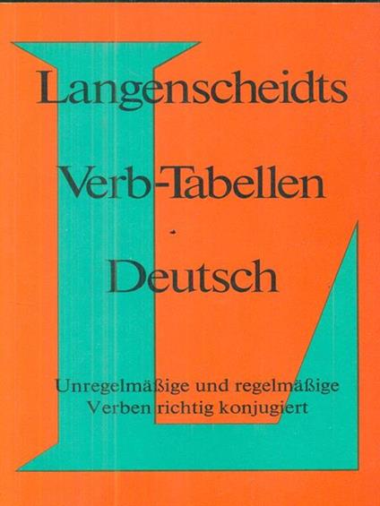 Langenscheidts verb-tabellen deutsch - copertina