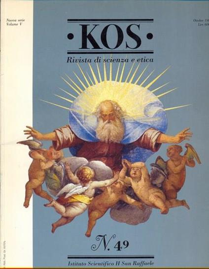 KOS. Rivista di scienza e etica N. 49 Ottobre 1989 - copertina