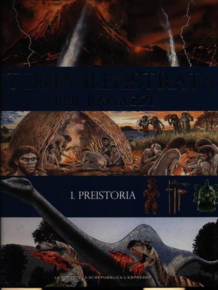 Storia illustrata per ragazzi. Preistoria - copertina