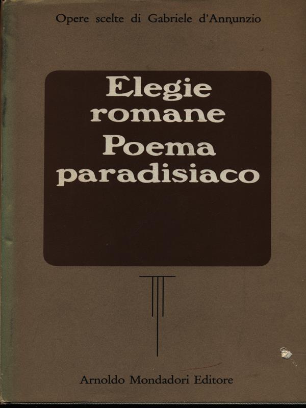 Elegie romane - Poema paradisiaco