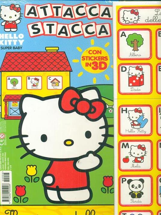 Attacca stacca con stickers 3D Hello Kitty Super Baby - Libro Usato -  Playpress 