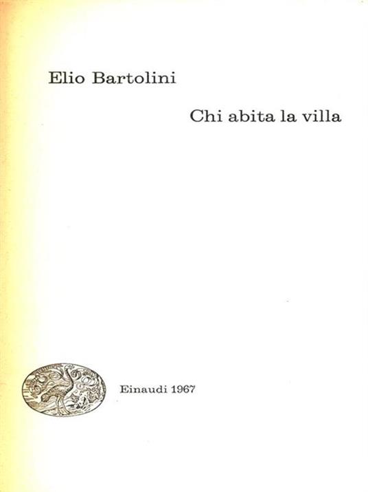 Chi abita la villa - Elio Bartolini - copertina