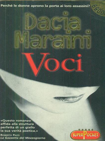 Voci - Dacia Maraini - copertina