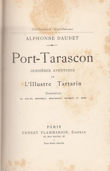 Port Tarascon - Alphonse Daudet - copertina