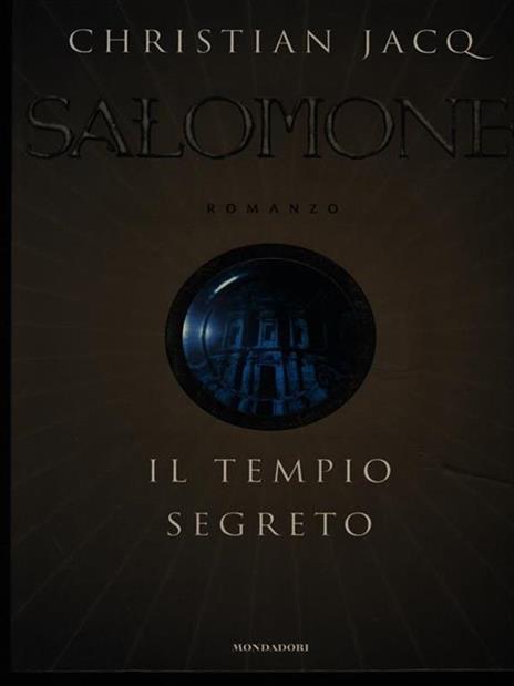 Salomone e il tempio segreto - Christian Jacq - copertina