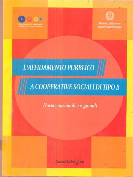 L' affidamento pubblico a cooperative sociali di tipo B - copertina
