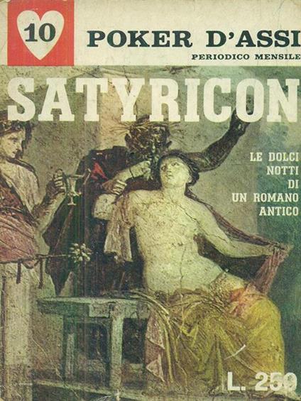 Satyricon - Arbitro Petronio - copertina