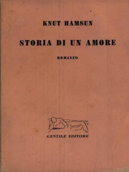Storia di un amore - Knut Hamsun - copertina