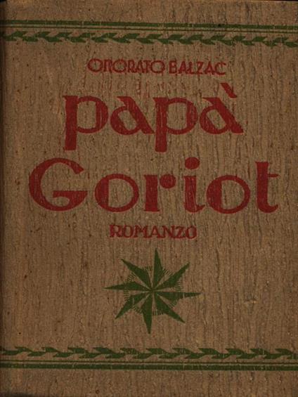 Papà Goriot - Honoré de Balzac - copertina