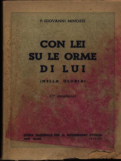 Con lei su le orme di lui - Giovanni Minozzi - copertina