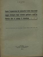 Sopra l'espansione dei melanofori della rana - Estratto