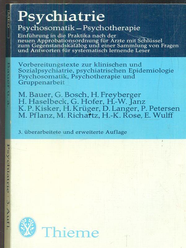 Psychiatrie. 3. Aufl