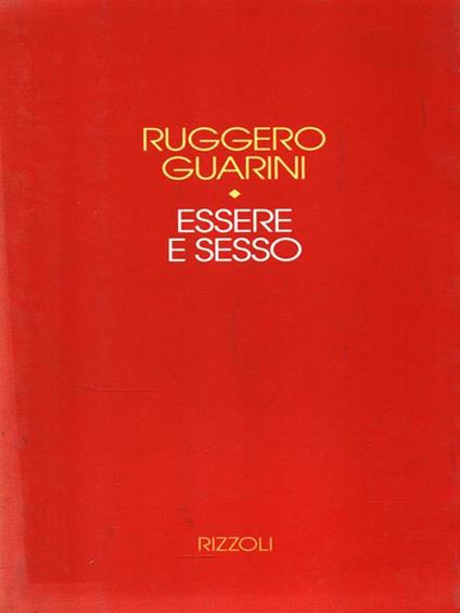 Essere e sesso - Ruggero Guarini - copertina