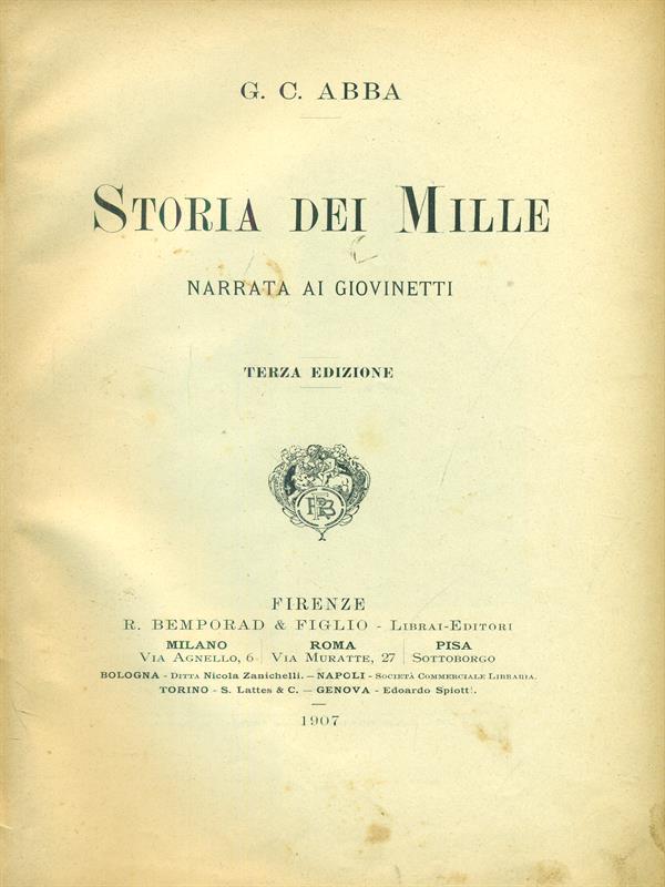 Storia dei mille
