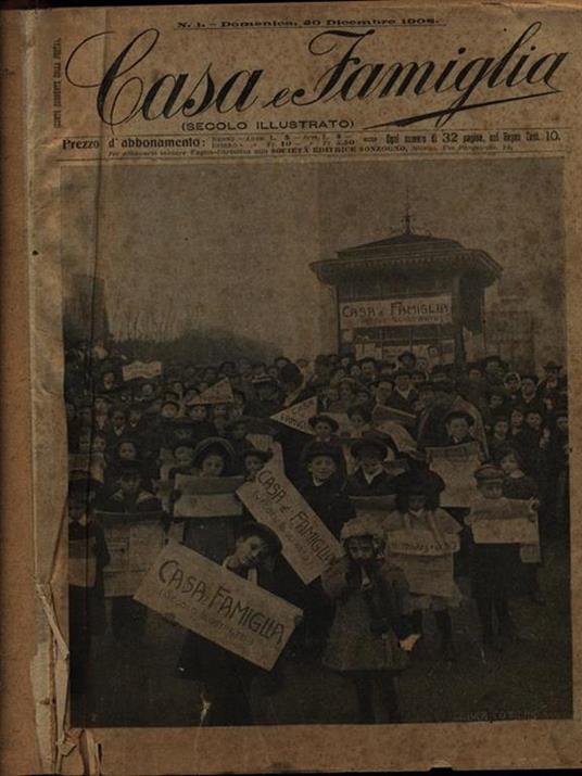 Casa e famiglia dicembre 1908. dicembre 1909 - copertina