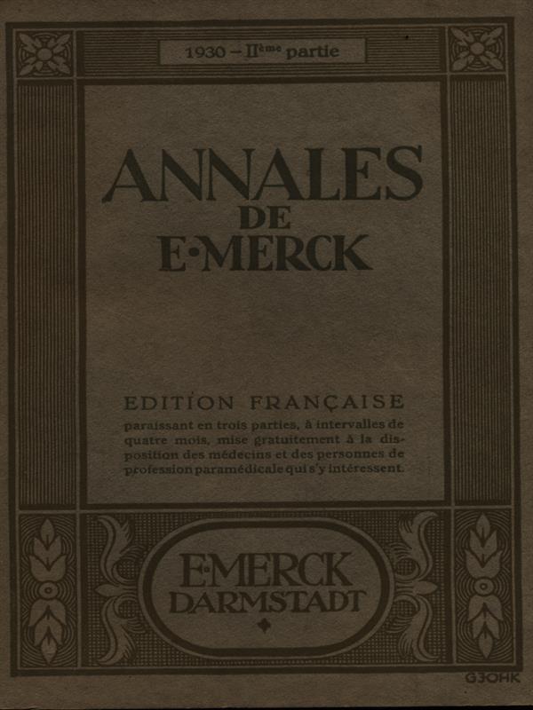 Annales de E. Merck/1930 2eme partie