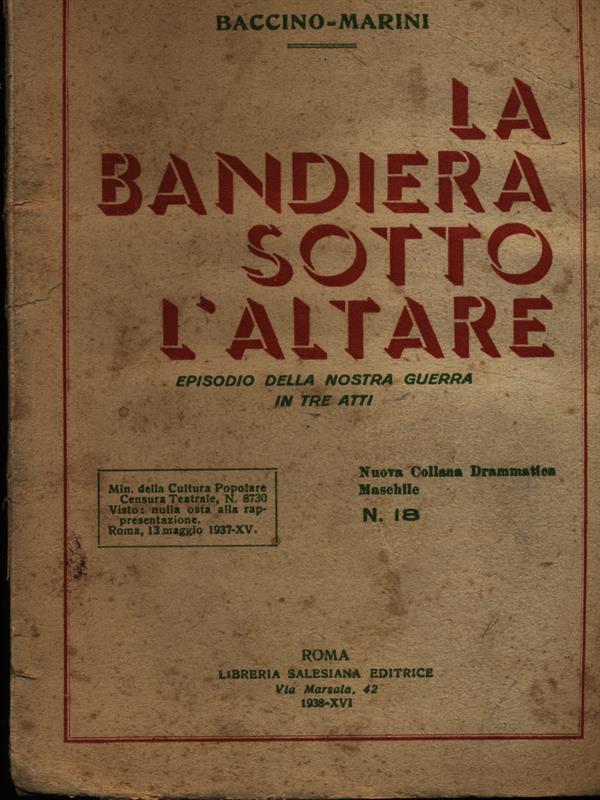 La bandiera sotto l'altare