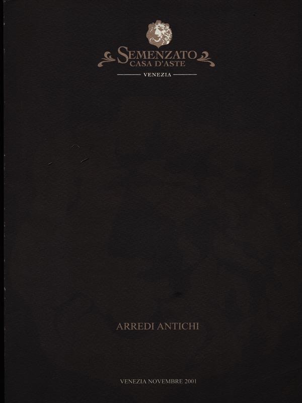 Arredi antichi asta novembre 2001