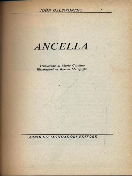 Ancella - John Galsworthy - copertina