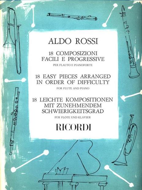 18 Composizioni facili e progressive - Aldo Rossi - copertina