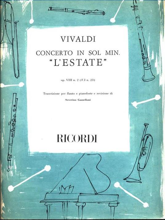 Concerto in Sol Min. "L'Estate"- Op. VIII n. 2 (F.I. n. 23) - Antonio Vivaldi - copertina