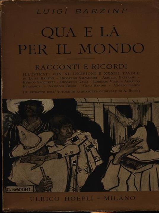 Qua e là per il mondo - Luigi Barzini - copertina
