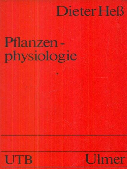 Pflanzenphysiologie - copertina