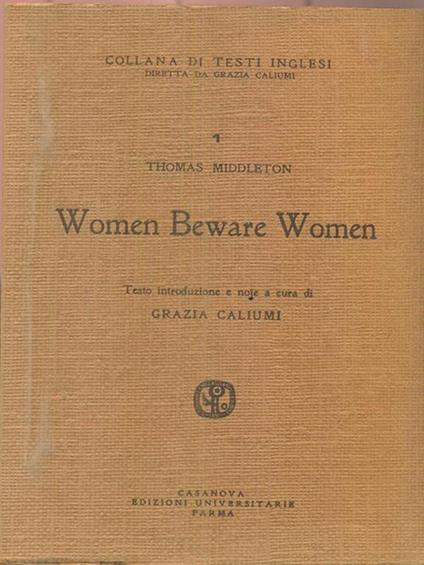 Women Beware Women - Thomas Middleton - copertina