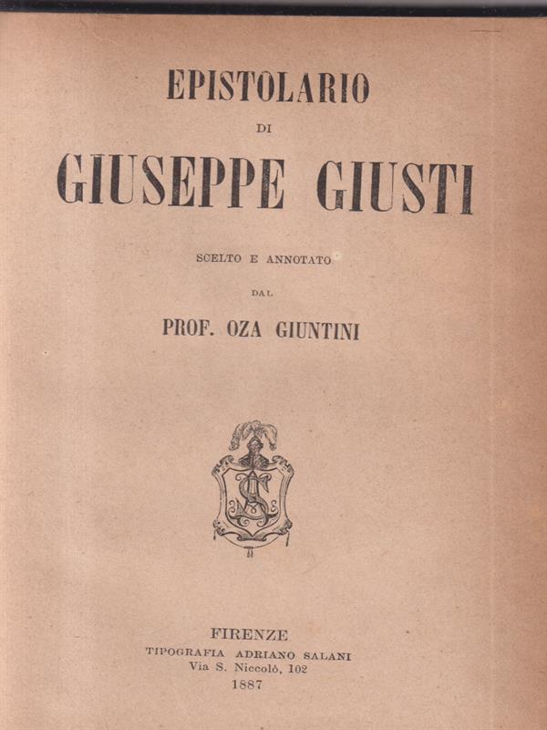 Epistolario di Giuseppe Giusti vol. 2