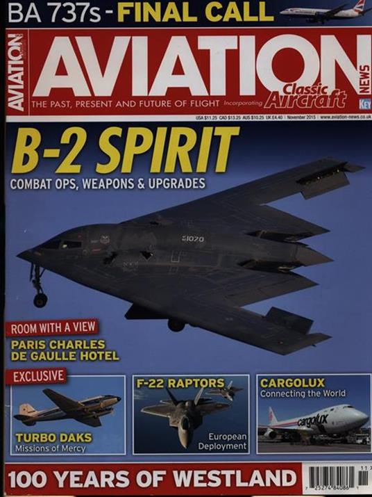 Aviation classic aircraft november 2015 - copertina