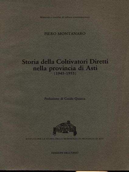 Storia della Coltivatori Diretti nella provincia di Asti - copertina