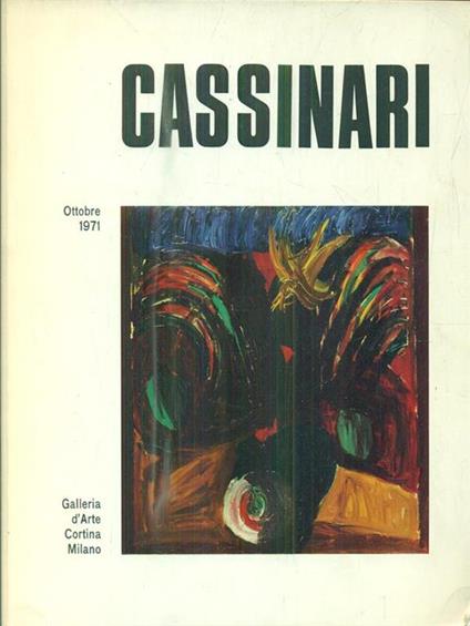 Cassinari. Ottobre 1971 - Lionello Venturi - copertina
