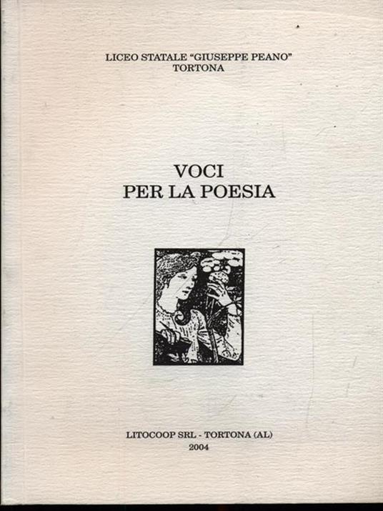 Voci per la poesia 2004 - copertina