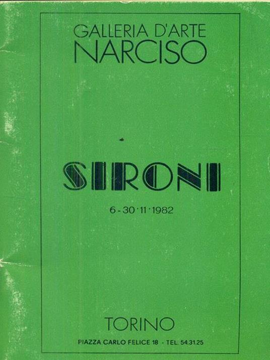 Sironi. 1982 - copertina