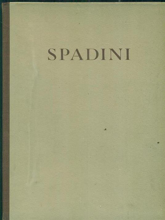 Spadini nella vita e nelle opere - copertina