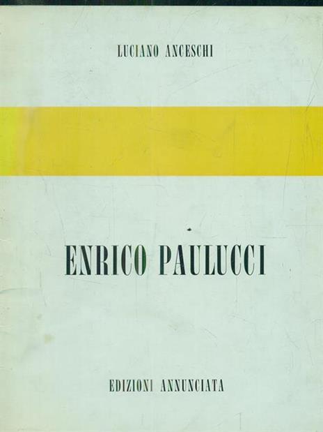 Enrico Paulucci - Luciano Anceschi - copertina