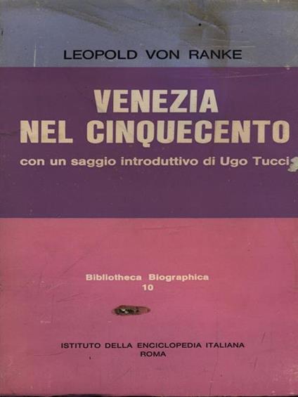Venezia nel cinquecento - Leopold von Ranke - copertina