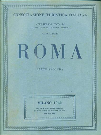 Roma. Parte seconda - copertina
