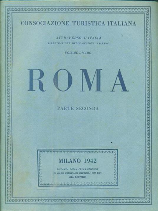 Roma. Parte seconda - copertina