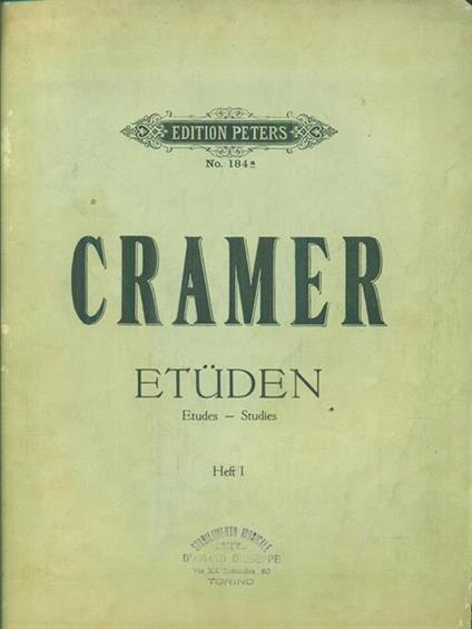 Etuden. Etudes - Studies. Heft I - copertina