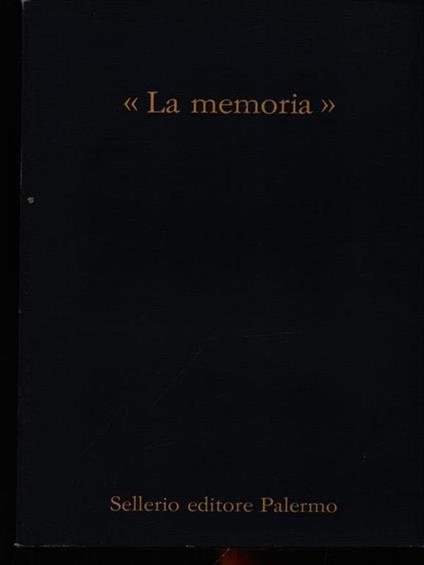 La memoria 1979-1989 - copertina