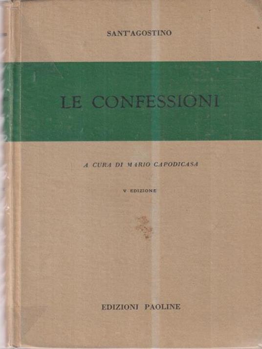 Le confessioni - Agostino (sant') - copertina
