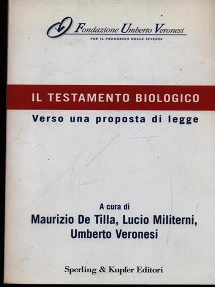 Il testamento biologico - copertina