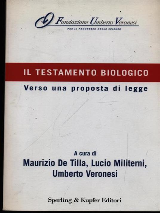Il testamento biologico - copertina