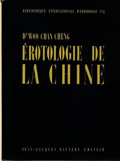 Erotologie de la Chine - copertina