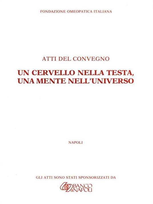 Un cervello nella testa, una mente nell'universo - copertina